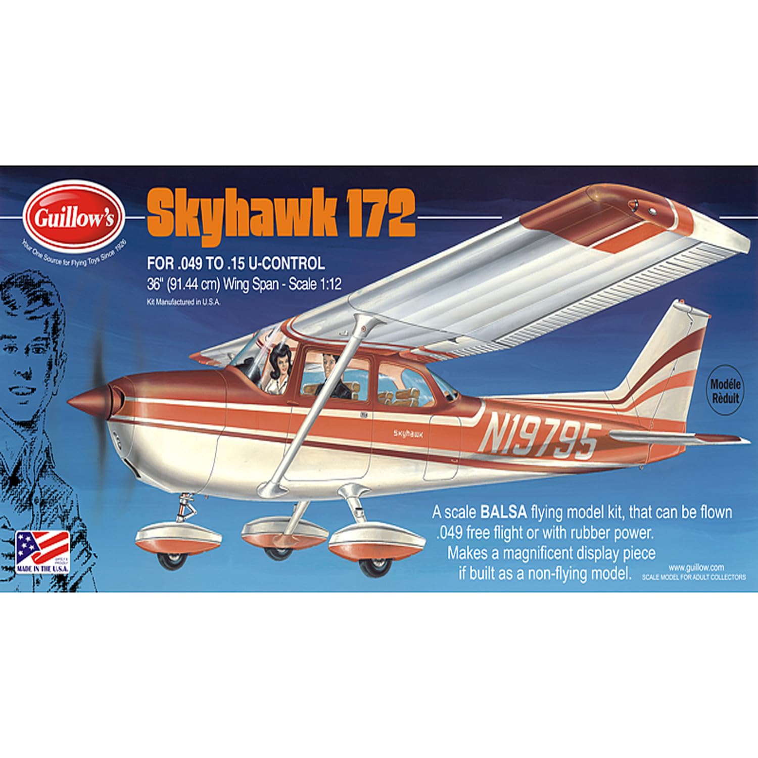 Amazon.com: Guillow's Cessna Skyhawk Model Kit : Arts, Crafts & Sewing